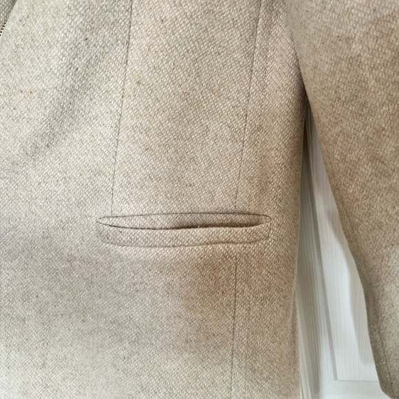 Mango wool polyester beige coat. Size US XXS. - Picture 5 of 10